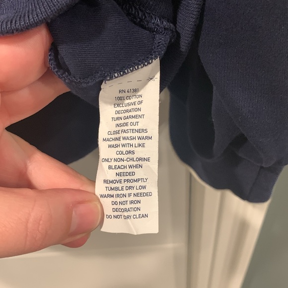 Polo Track Zip Up Sweater 2XB Navy with White Arm Stripe - Picture 7 of 8